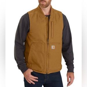 Carhartt Washed Duck Insulated rib collar vest